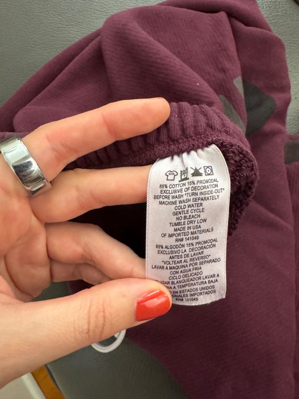 Free City Jogger Sweatpants Burgundy - Picture 4 of 9